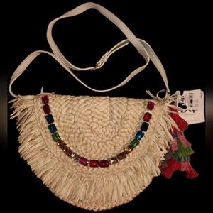 NWT ❗️ btb Los Angeles beyond the beach natural rainbow Holly crystal crsossbody